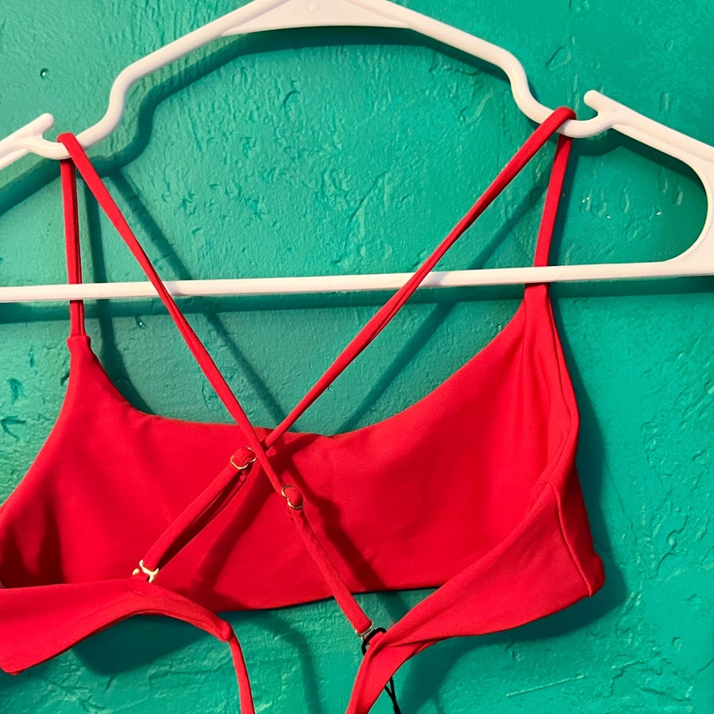 Skatie Maddie bikini top Cherry color NWT size S